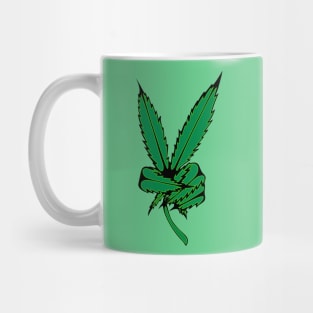 Weed Peace Sign Mug